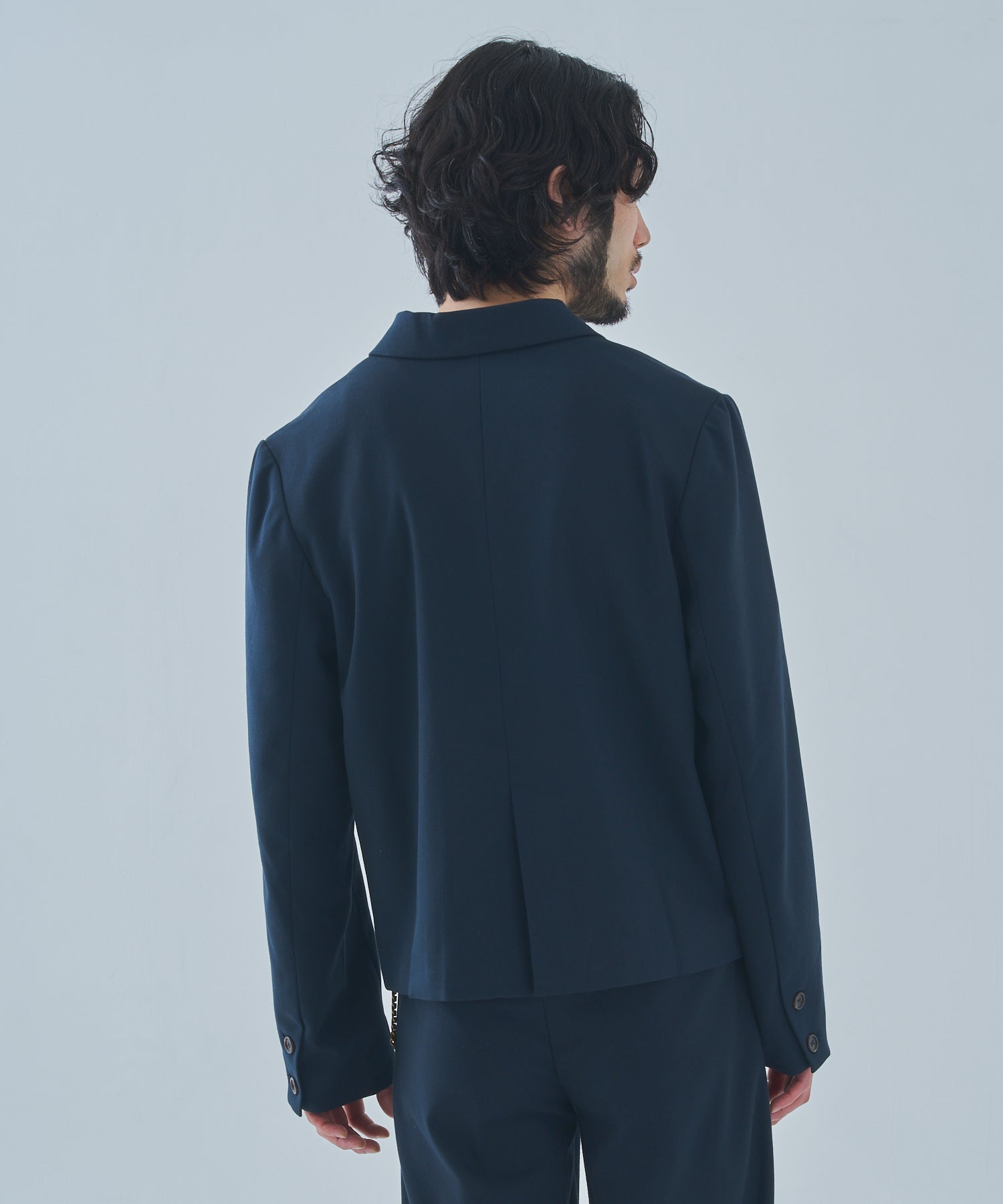 ミリタリーツイルダブルジャケット[Navy] – Noen