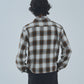オンブレチェックシャツ[Brown]