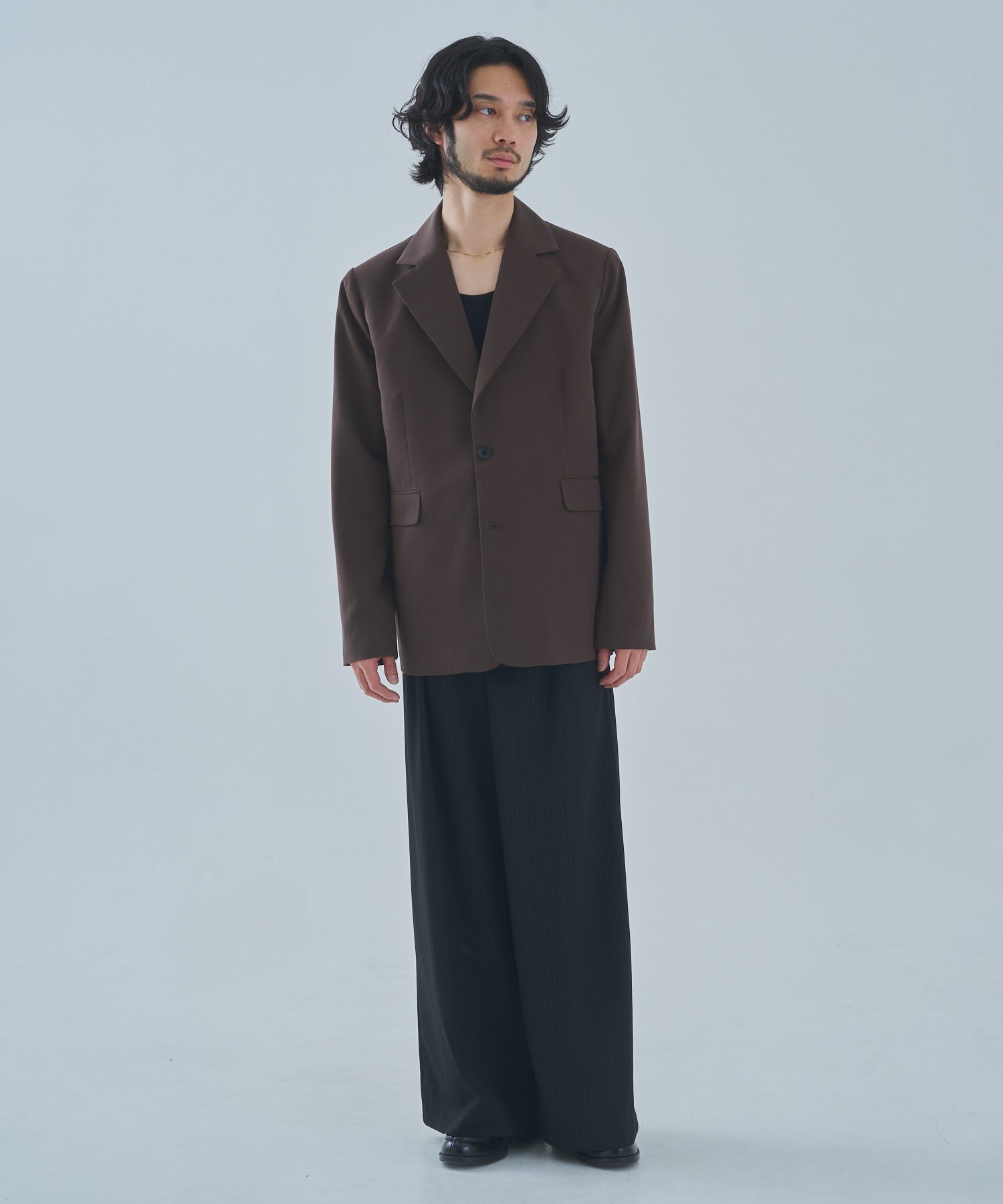 ウエスタンストライプバギースラックス[Black] – Noen