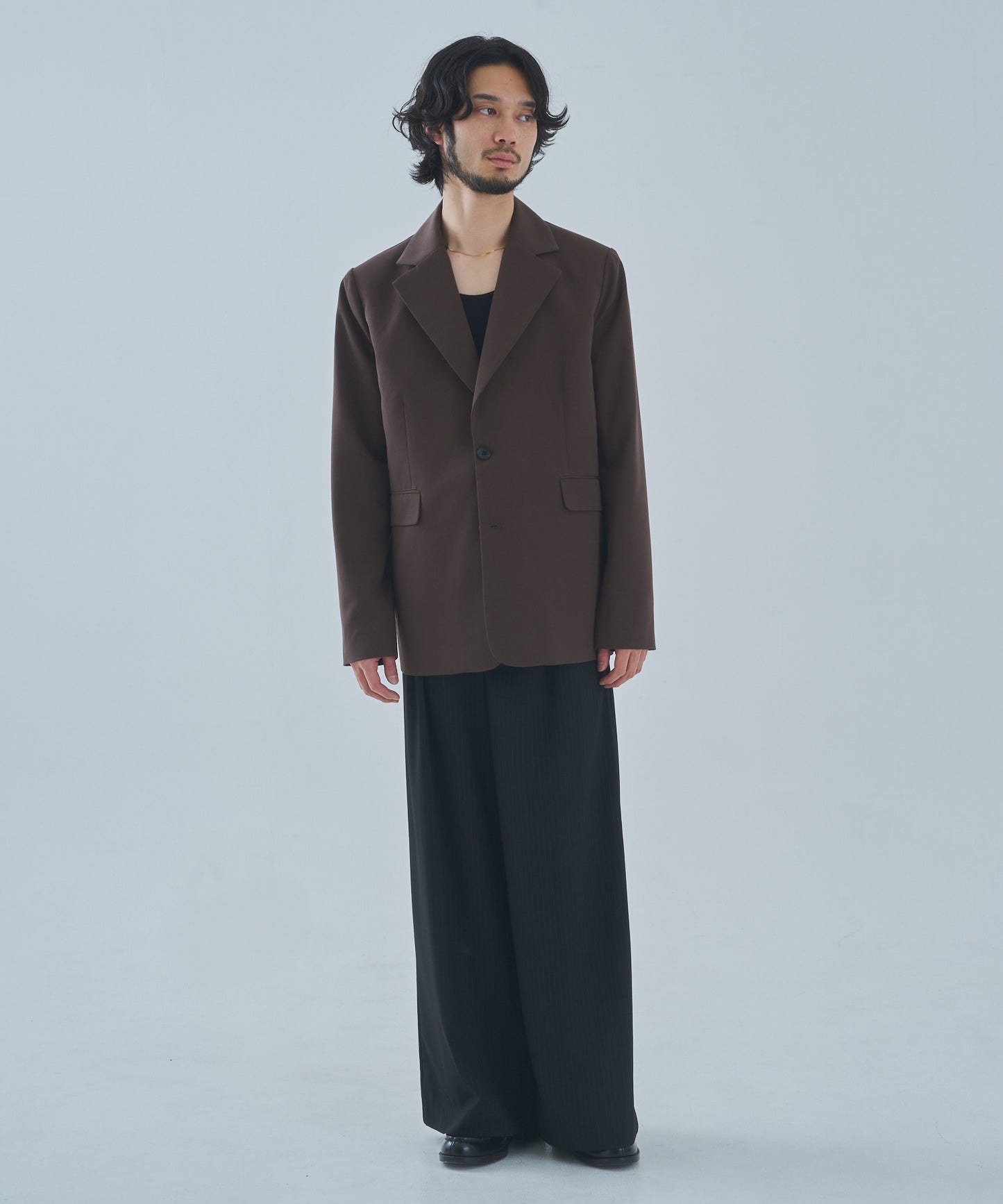 ウエスタンストライプバギースラックス[Black]