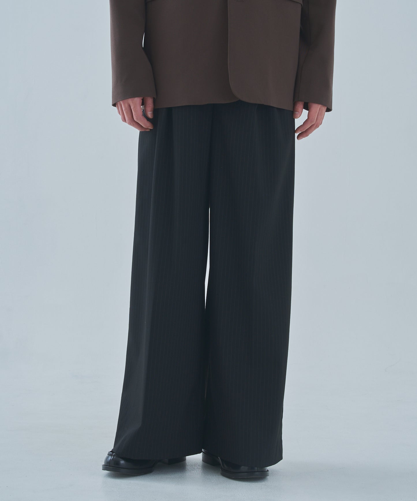 ウエスタンストライプバギースラックス[Black]