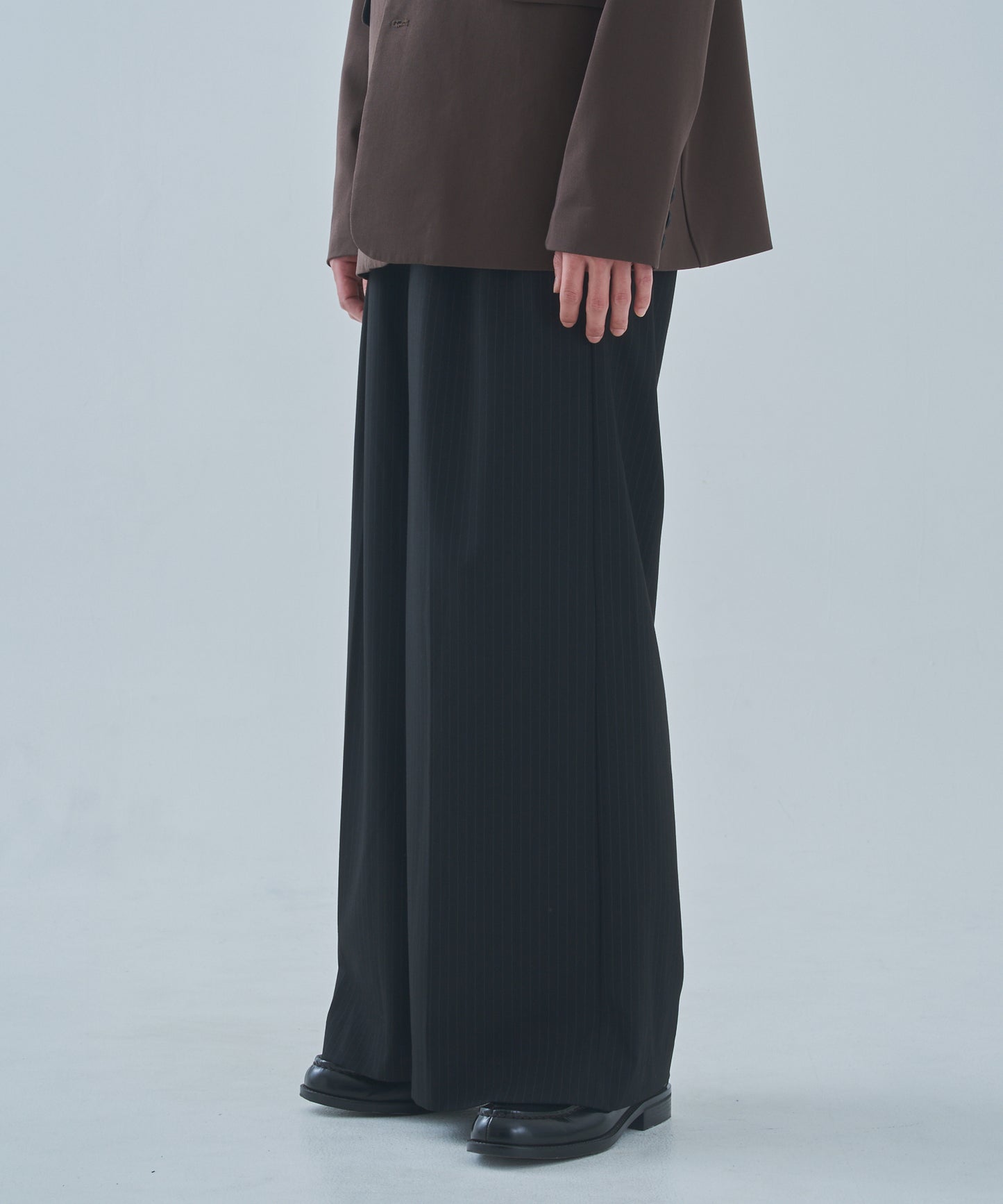 ウエスタンストライプバギースラックス[Black]