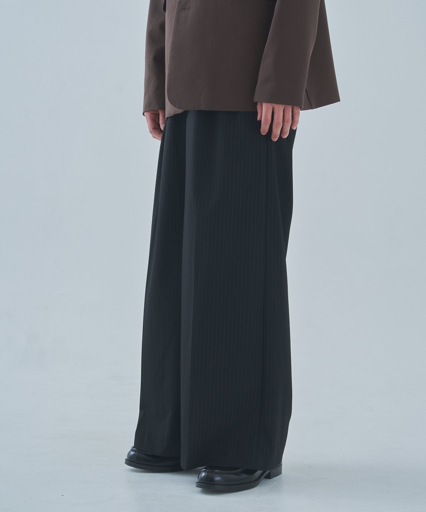 ウエスタンストライプバギースラックス[Black]