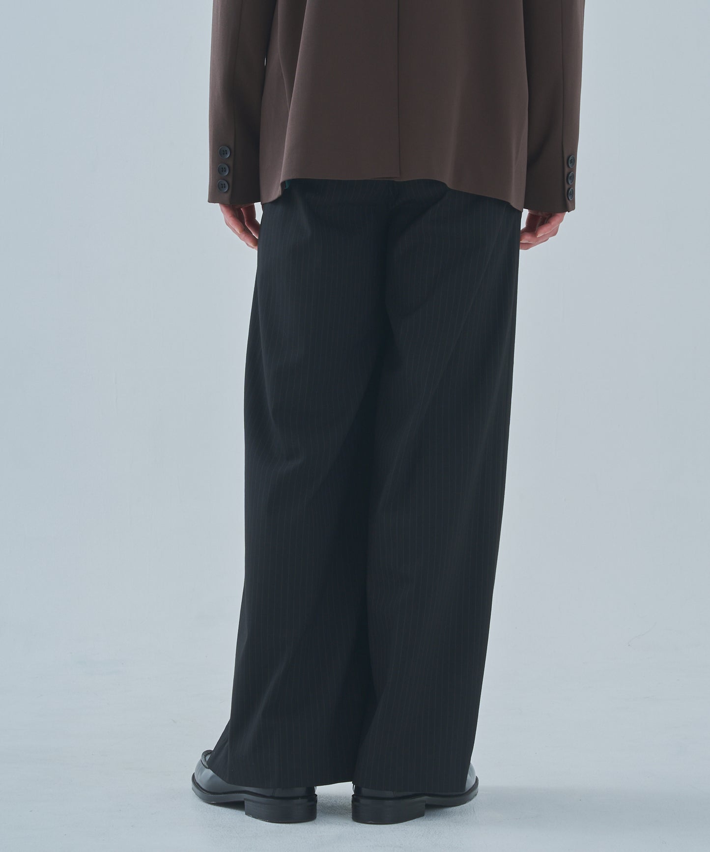 ウエスタンストライプバギースラックス[Black]