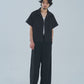 オープンカラーワークシャツ[Black]