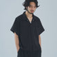 オープンカラーワークシャツ[Black]