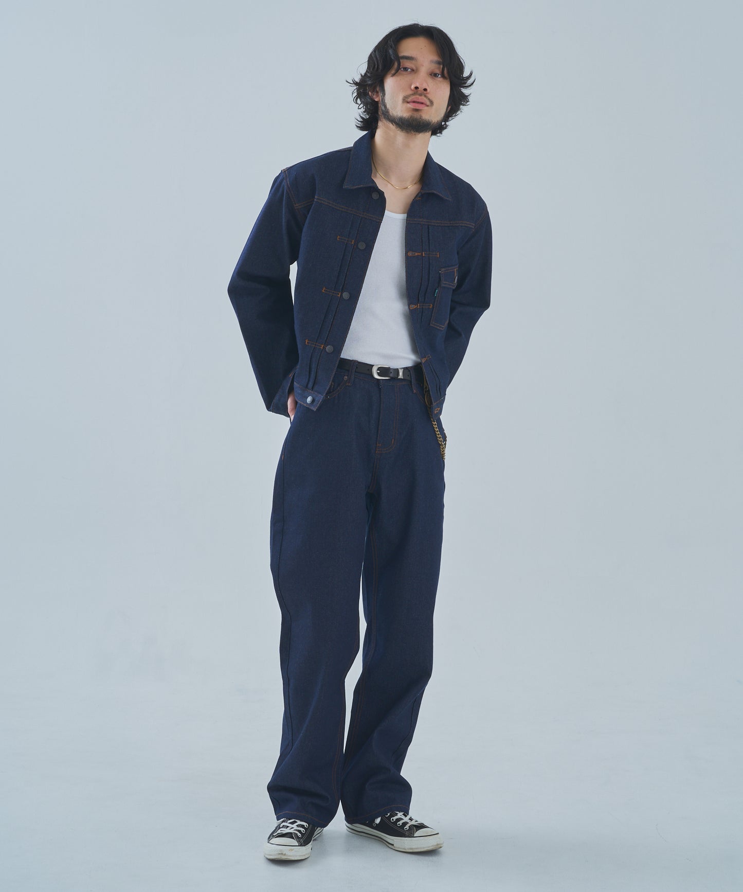 シンチバックジーンズ[Indigo]