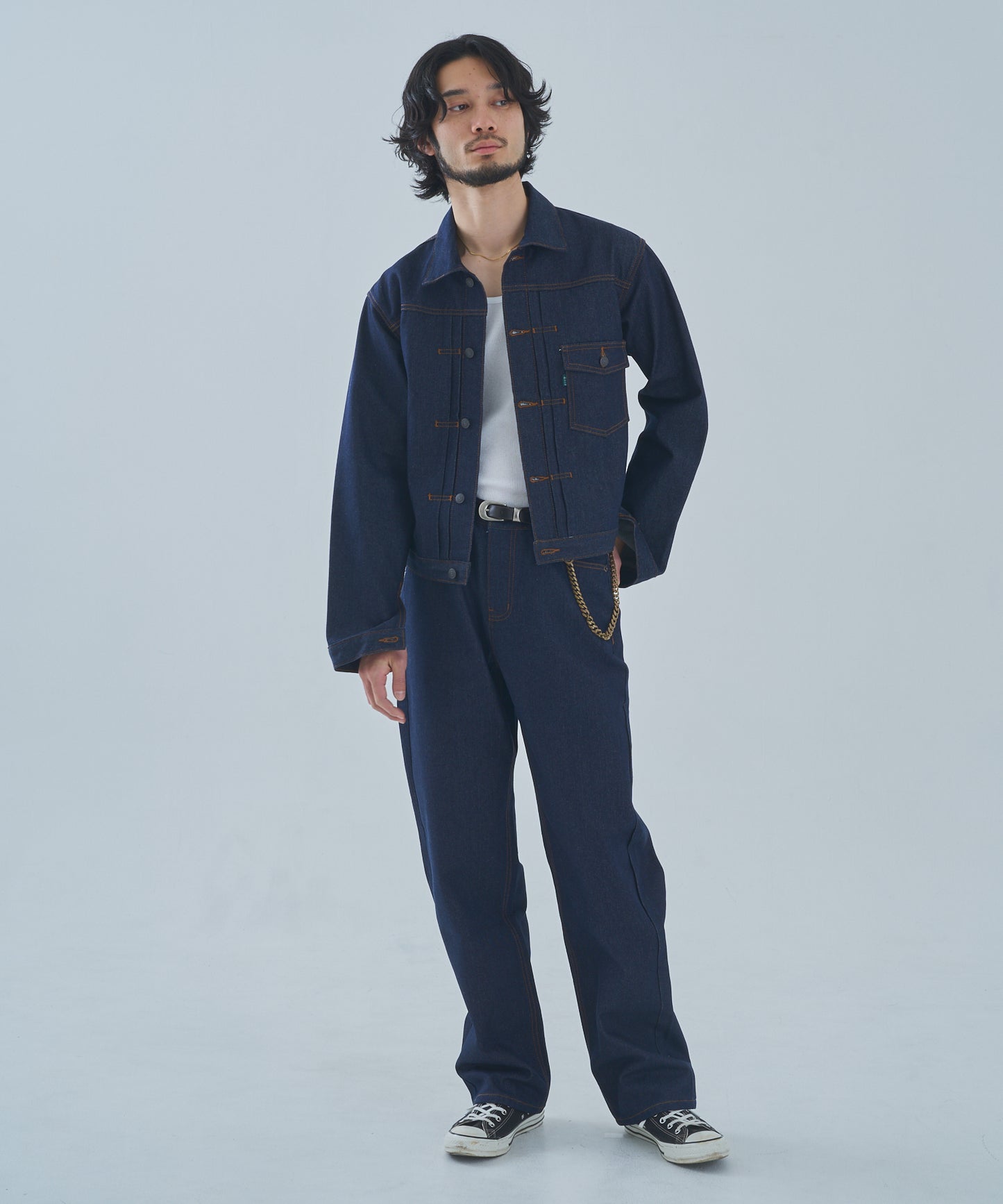 シンチバックジーンズ[Indigo]