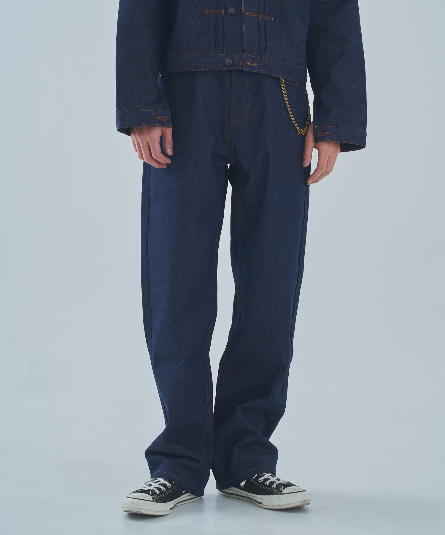90s　DENIME ストレートデニム W30 シンチバック 濃紺 シンチバックジーンズ[Indigo] – Noen