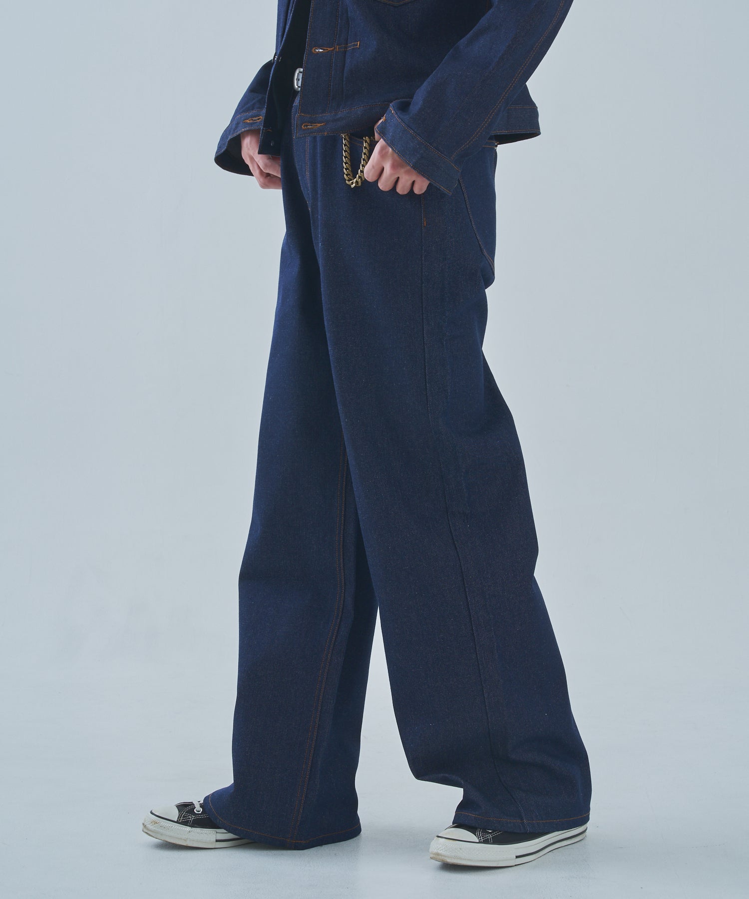 シンチバックバギージーンズ[Indigo] – Noen