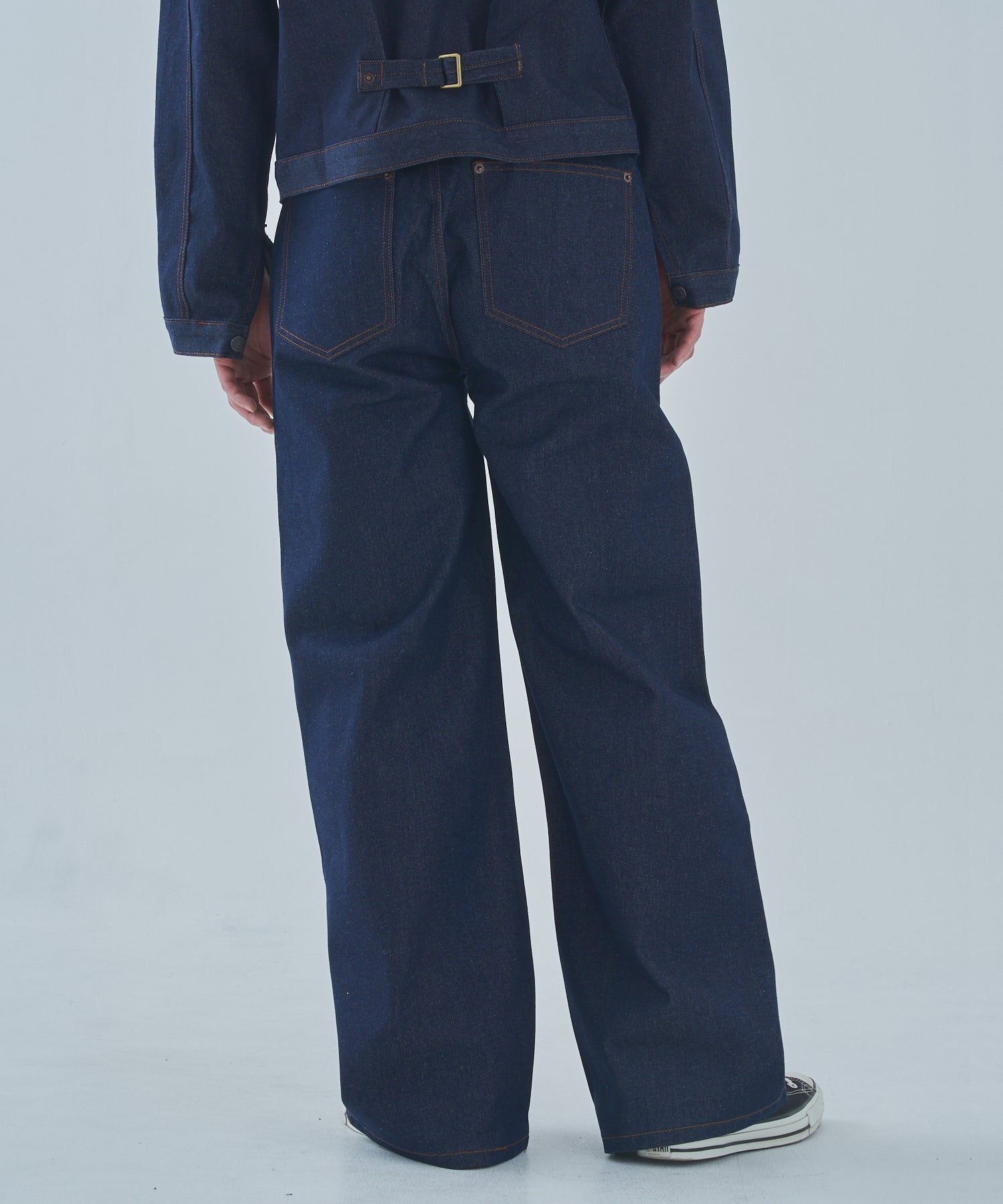 SWEATS collective バギー デニム INDIGO かつきくん着用 シンチバックバギージーンズ[Indigo] – Noen