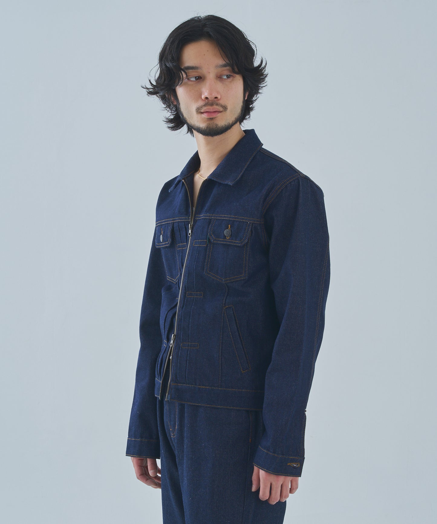 ダブルジップデニムジャケット2nd.[Indigo]