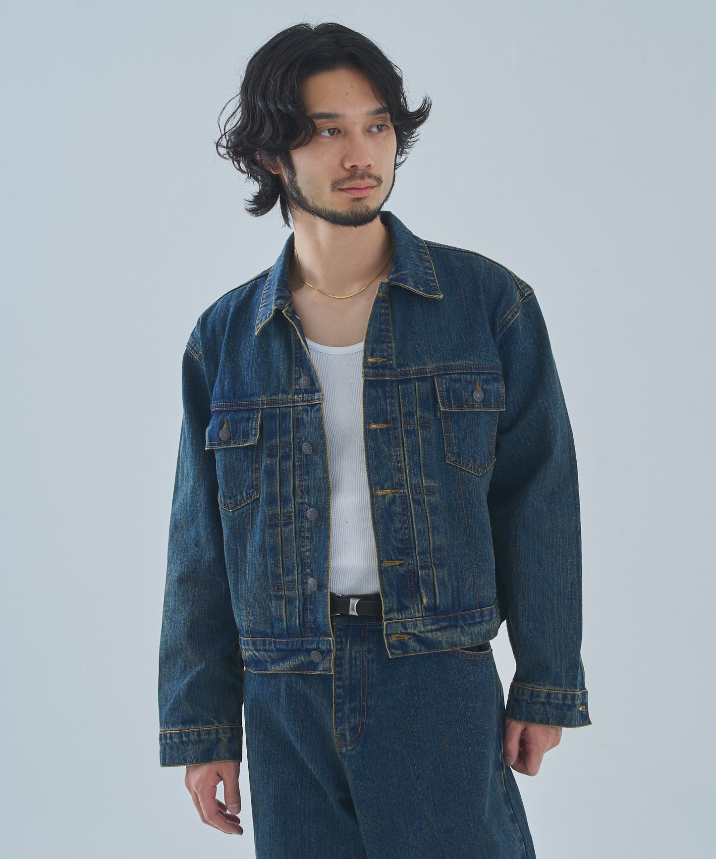 オールドフェードデニムジャケット[Indigo]
