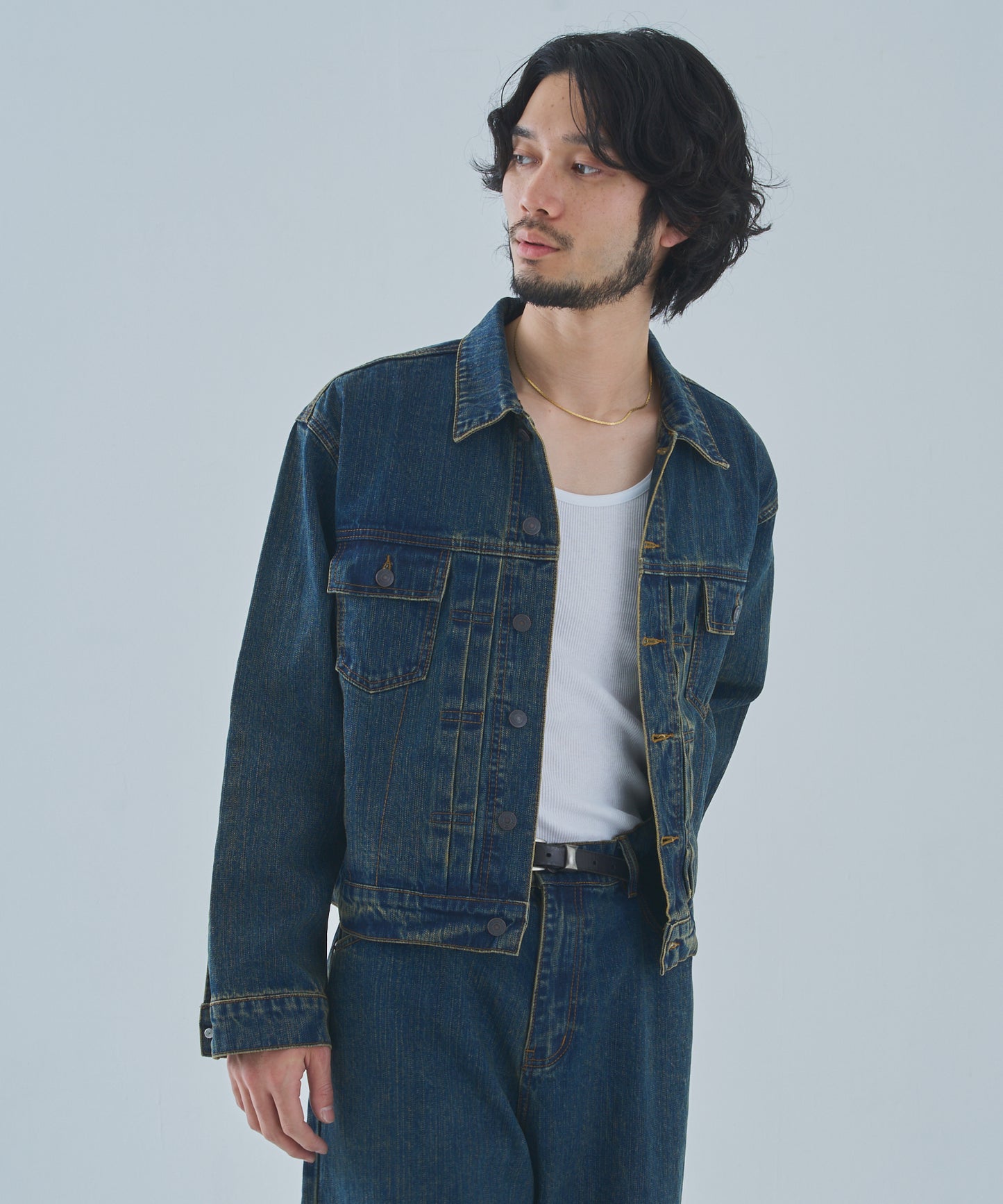 オールドフェードデニムジャケット[Indigo]