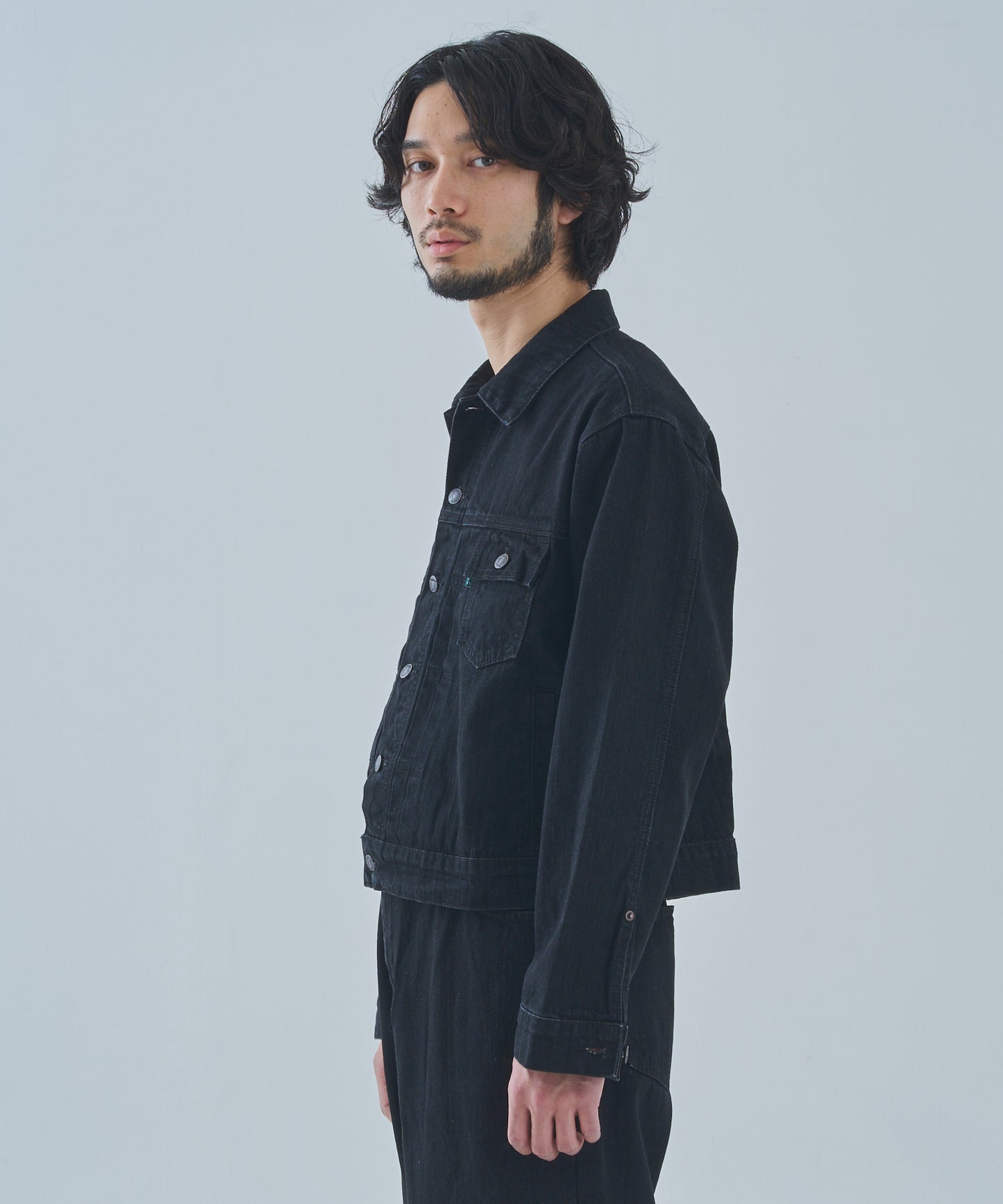 オールドフェードデニムジャケット[Black]