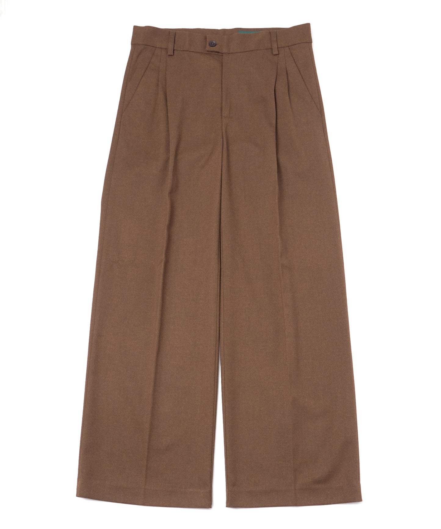 ワイドストレートスラックス[Brown]