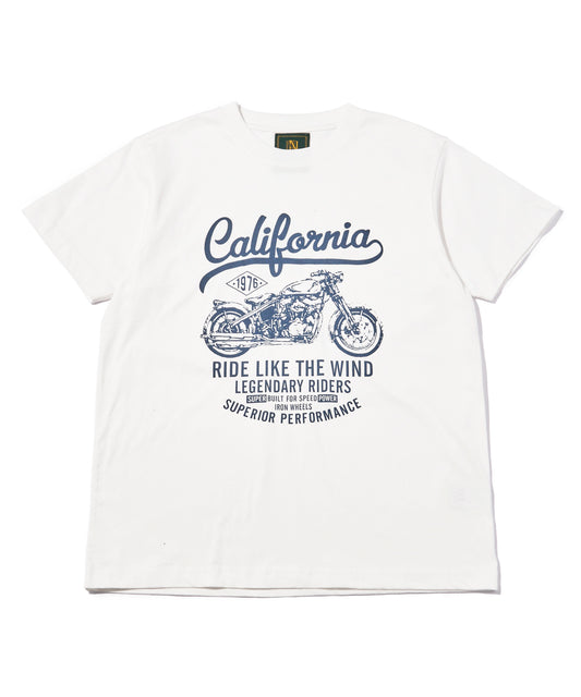 カリフォルニアバイカーTシャツ[White]