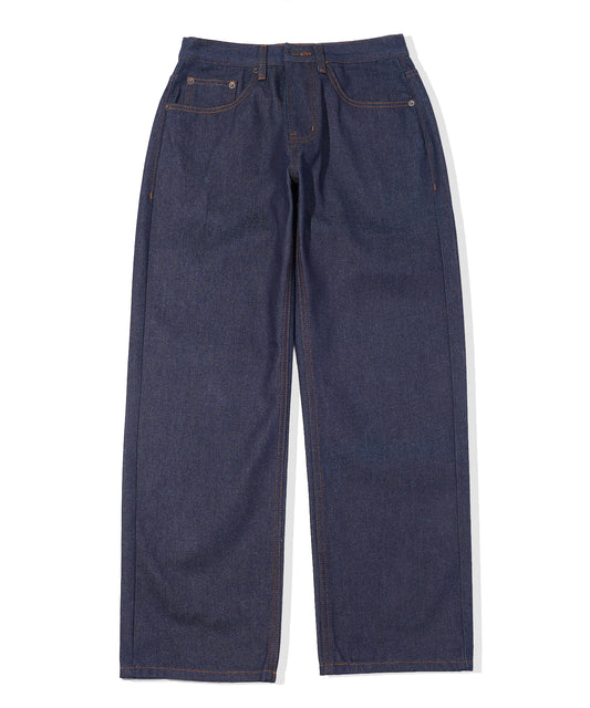 シンチバックストレートジーンズ[Indigo]