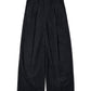 カラーネップタックワイドパンツ[Dark Navy]