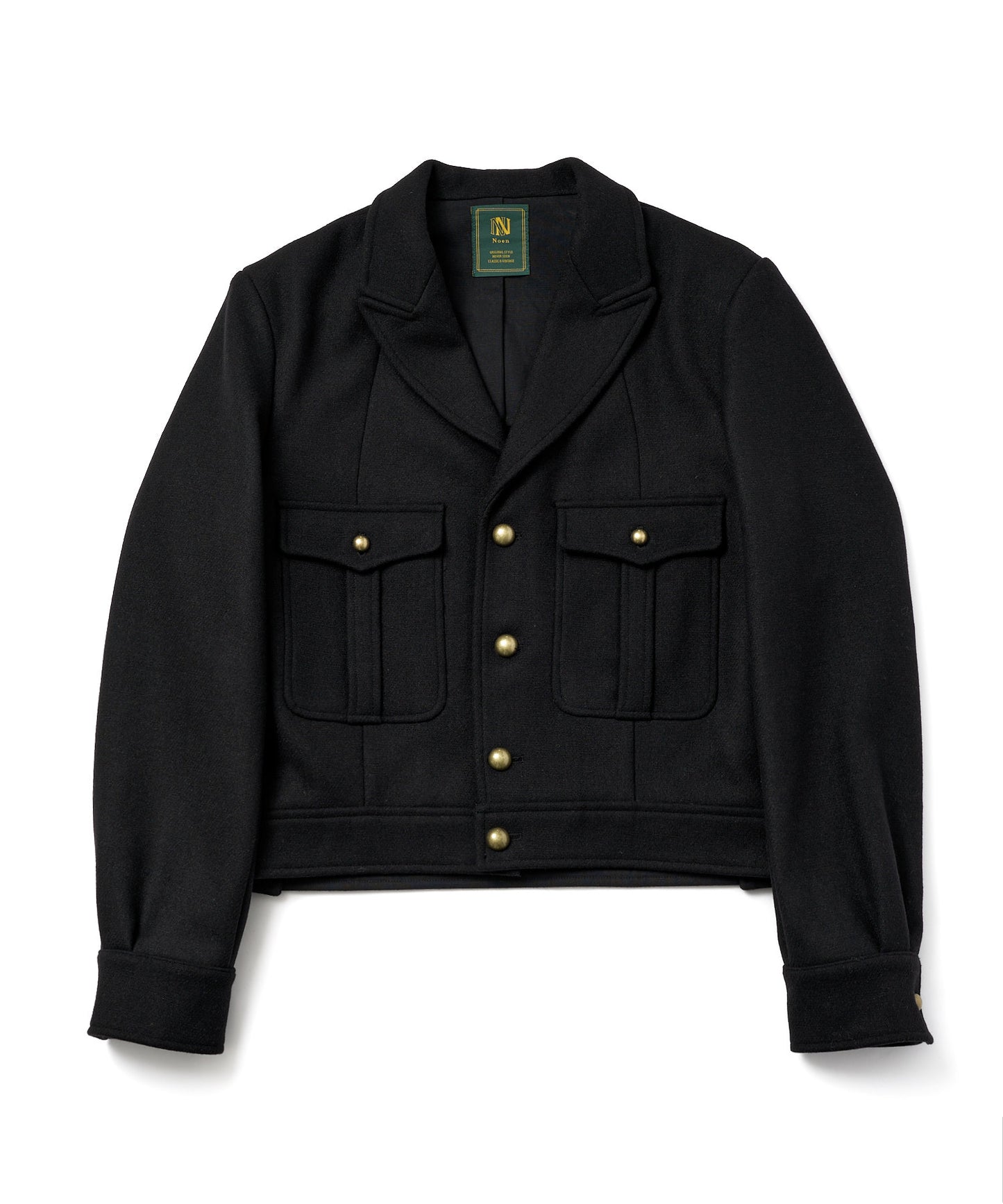 ショートリブミリタリーアイクジャケット[Black]