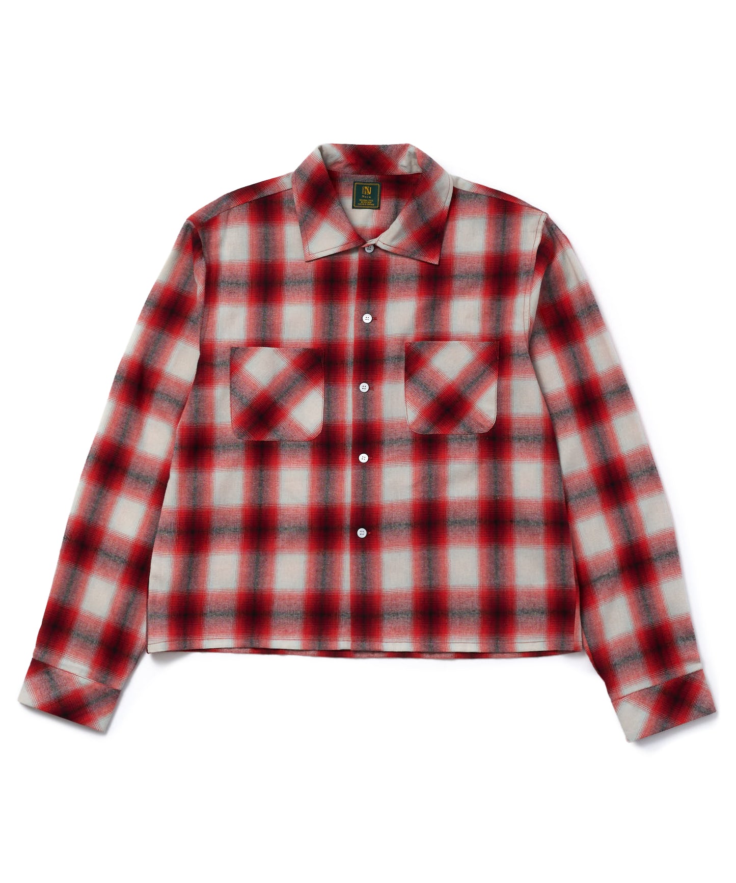 オンブレチェックシャツ[Red]