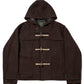 ウールメルトンダッフルブルゾン[Dark Brown]