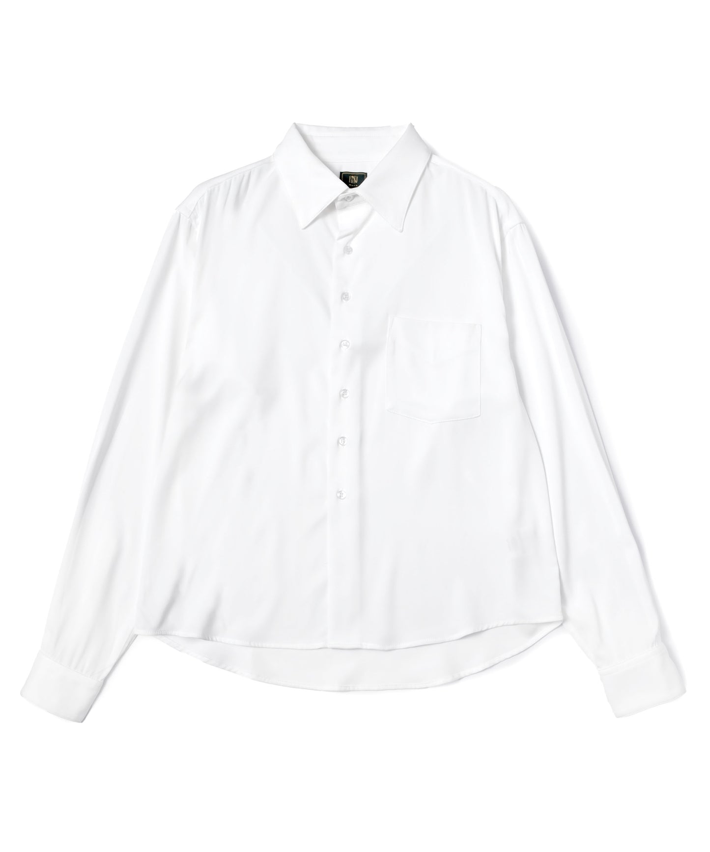 ドレープドレスシャツ[White]