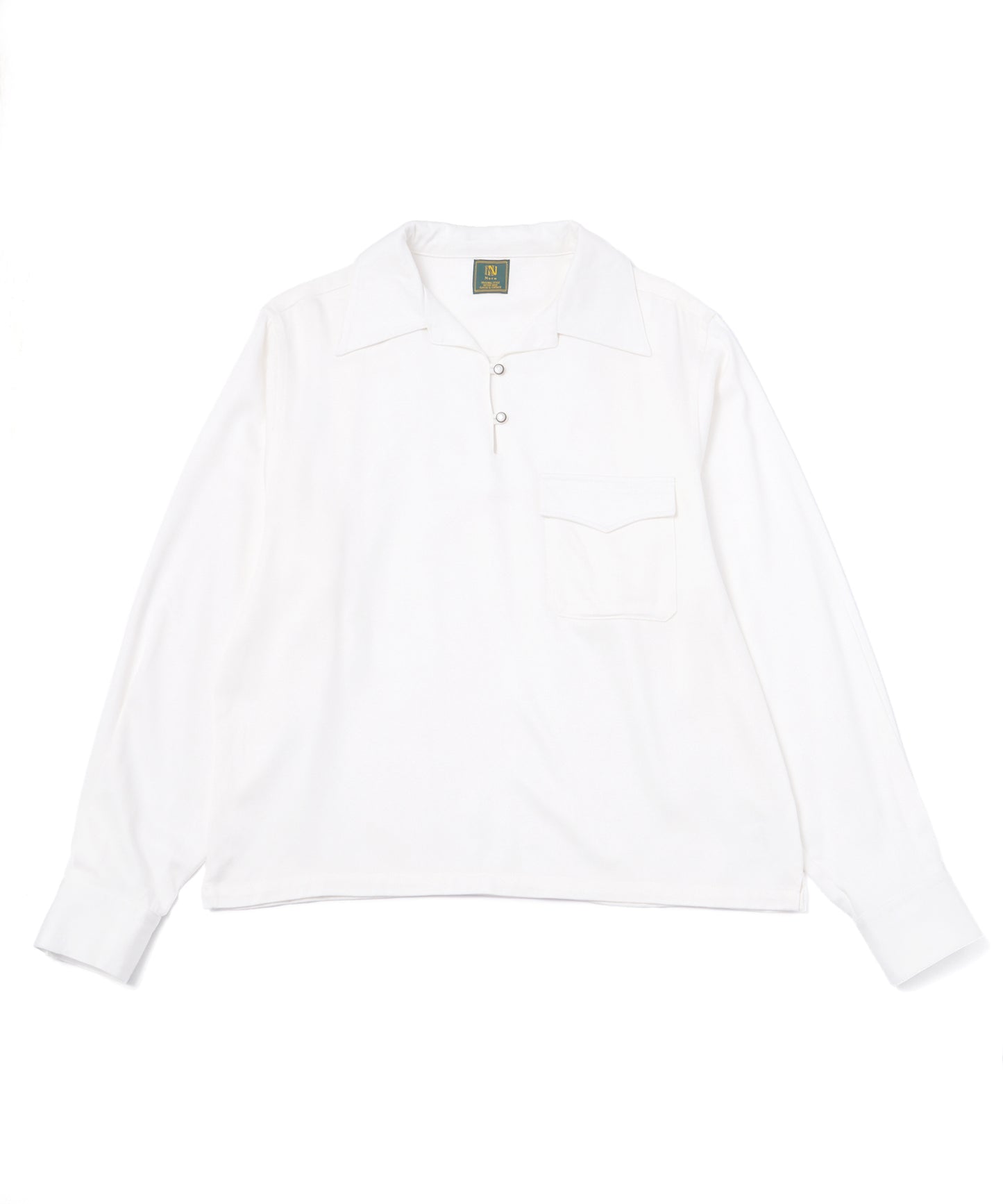 レーヨンプルオーバーシャツ[White]