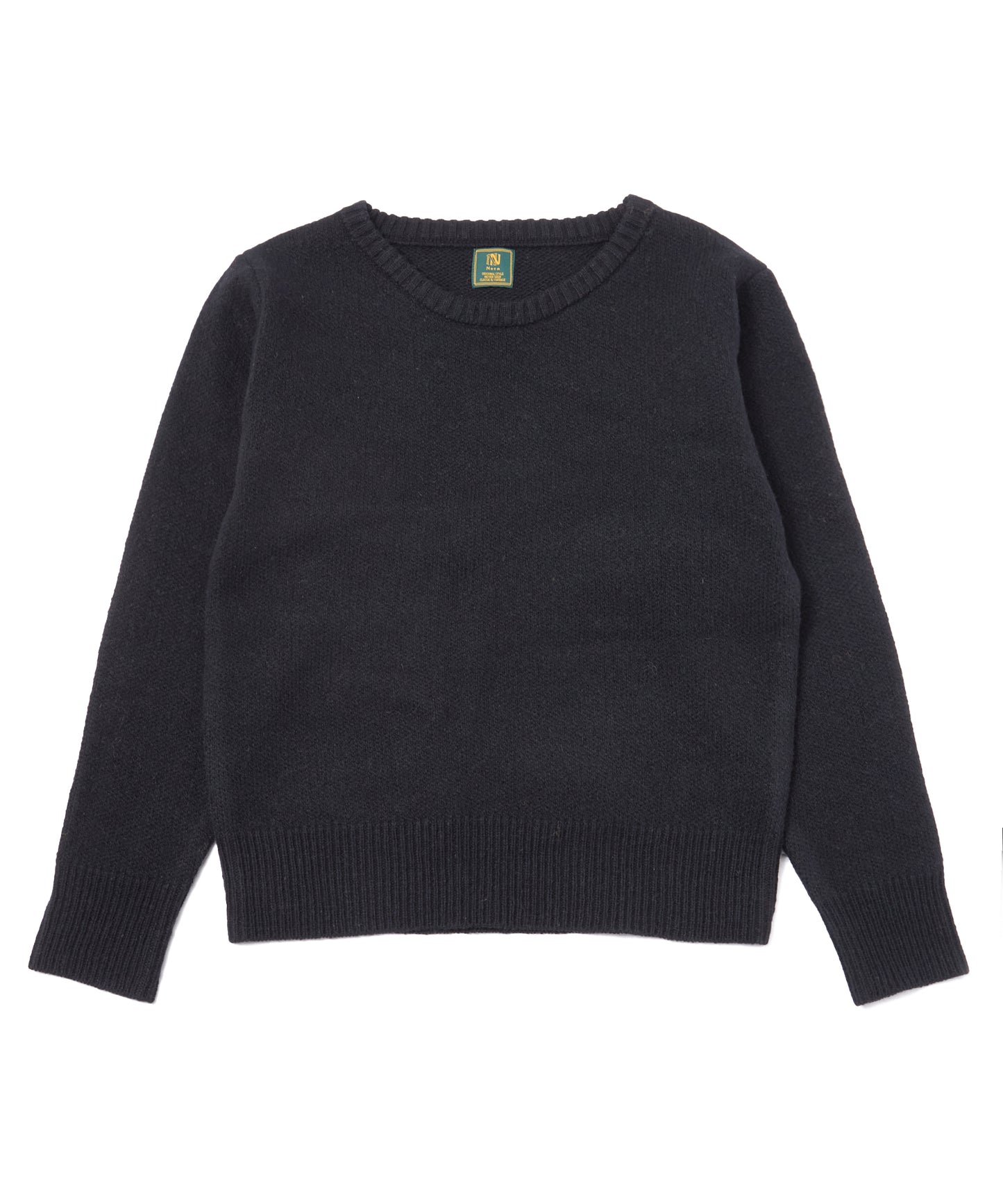 ショートリブウールニット[Black]