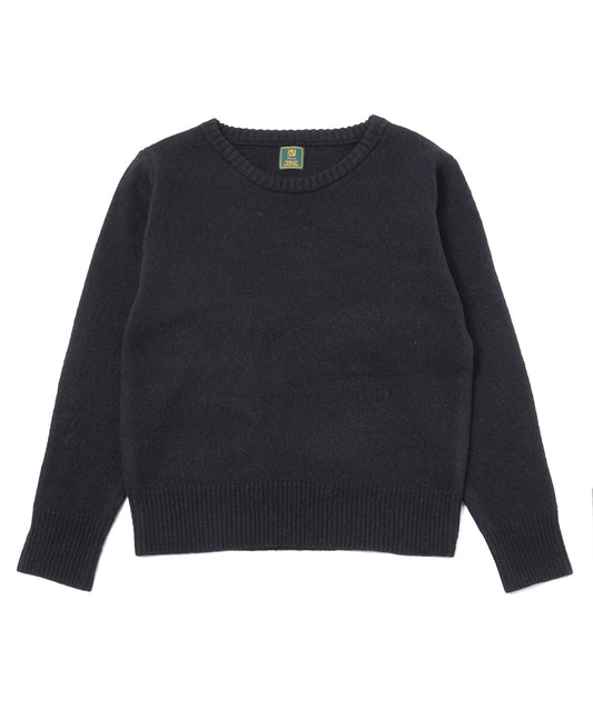 ショートリブウールニット[Black]