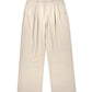 ダブルタックストレートスラックス[Beige]