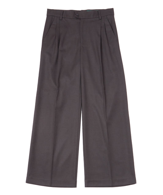 ワイドストレートスラックス[Black]