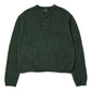 ヘンリーネックメランジウールニット[Green]