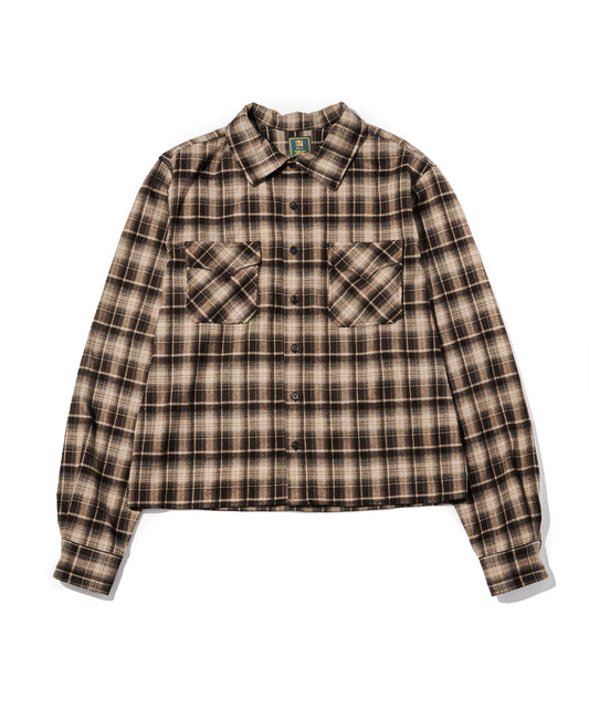 ウエスタンシャドーチェックシャツ[Brown]