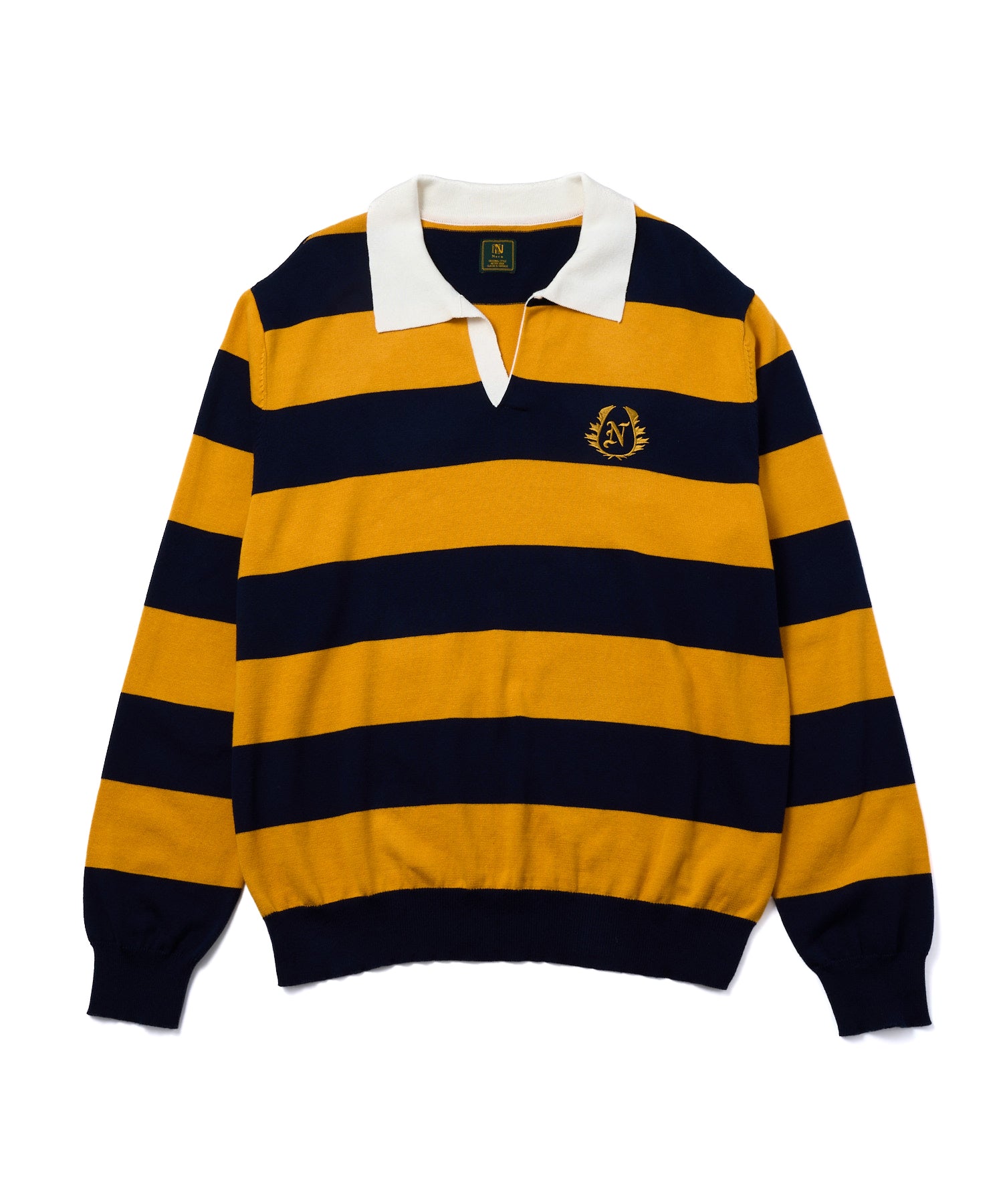 レザーヨーク中綿ツイードジャケット[Brown] – Noen