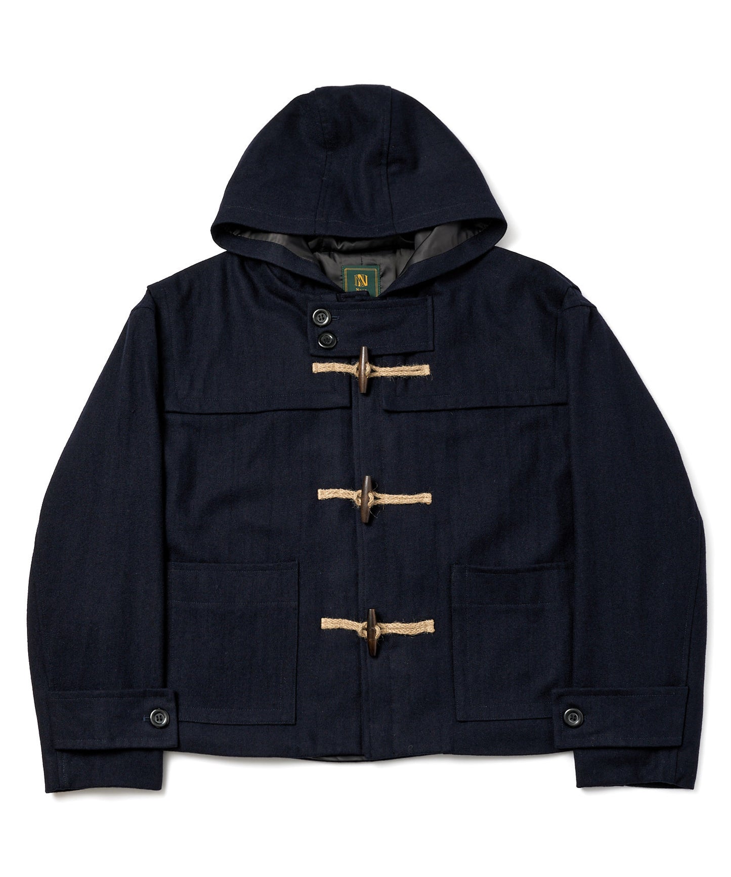 ウールメルトンダッフルブルゾン[Dark Navy]