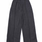 ジャージメルトンワイドスラックス[Black]【セットアップ対応】