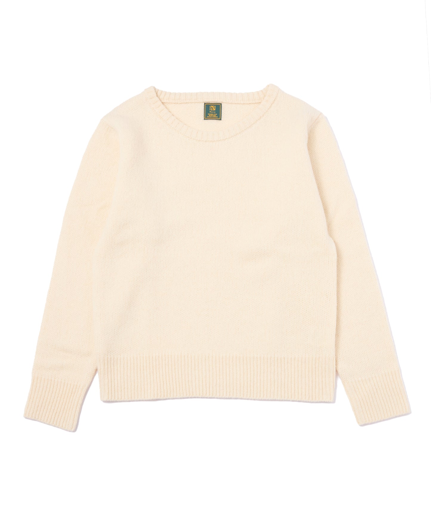 ショートリブウールニット[White]