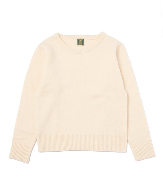 ショートリブウールニット[White]