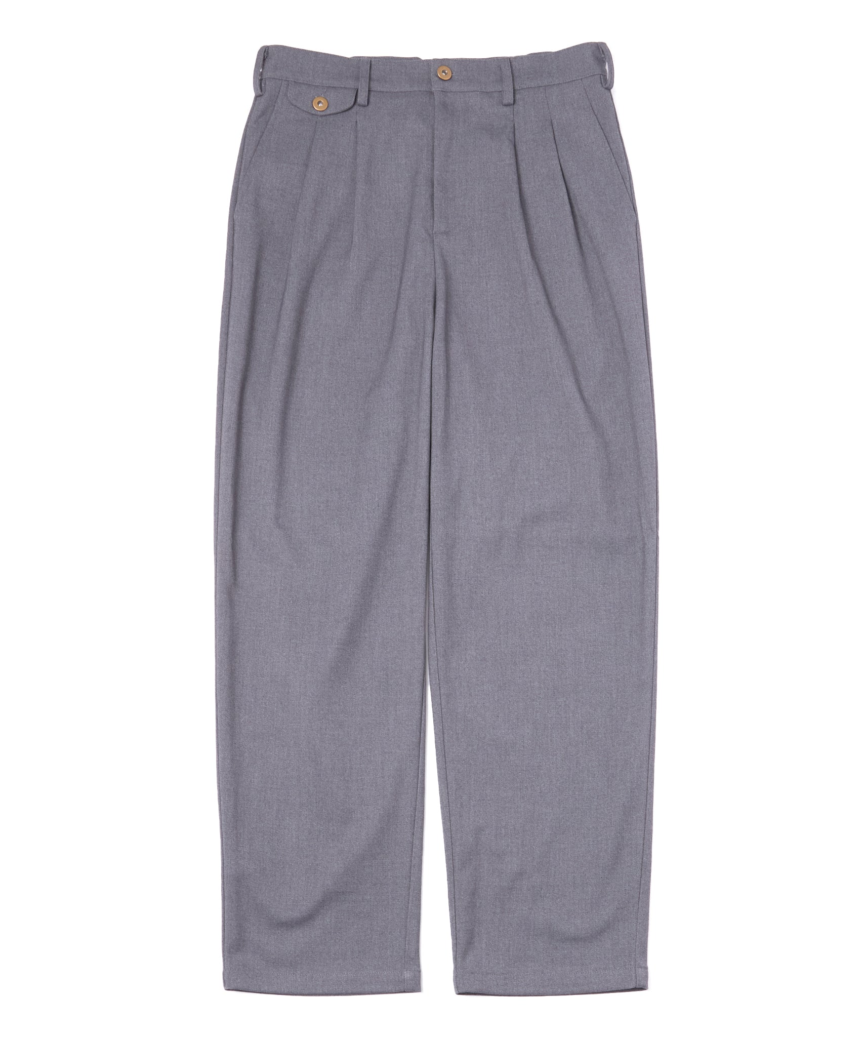 はっち　エンバ シンチバックテーパードスラックス[Gray] – Noen