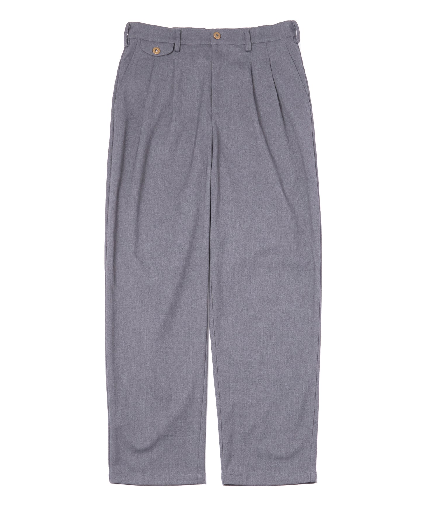 シンチバックテーパードスラックス[Gray]
