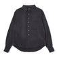 ドレープドレスシャツ[Black]
