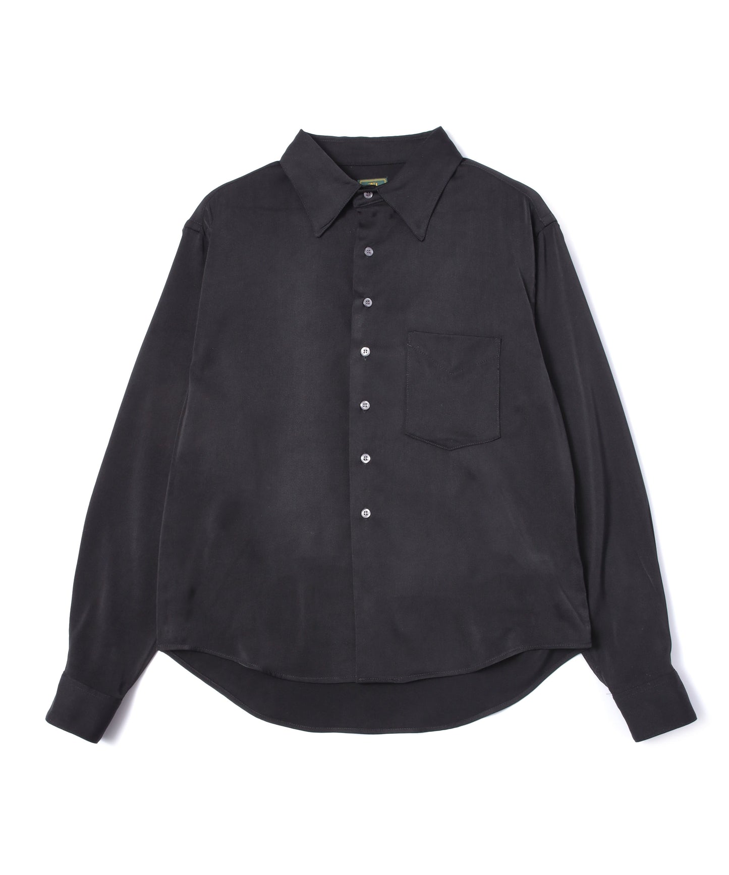 ドレープドレスシャツ[Black]