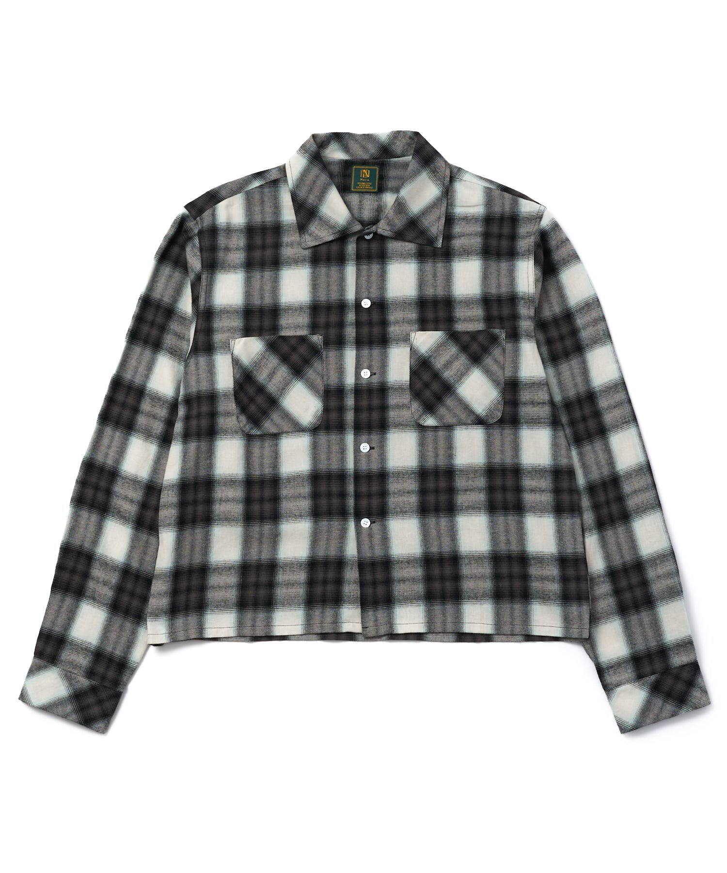 未使用級✨　MAISON SPECIAL　オンブレチェックシャツ　ウエスタン ウエスタンシャドーチェックシャツ[Brown] – Noen