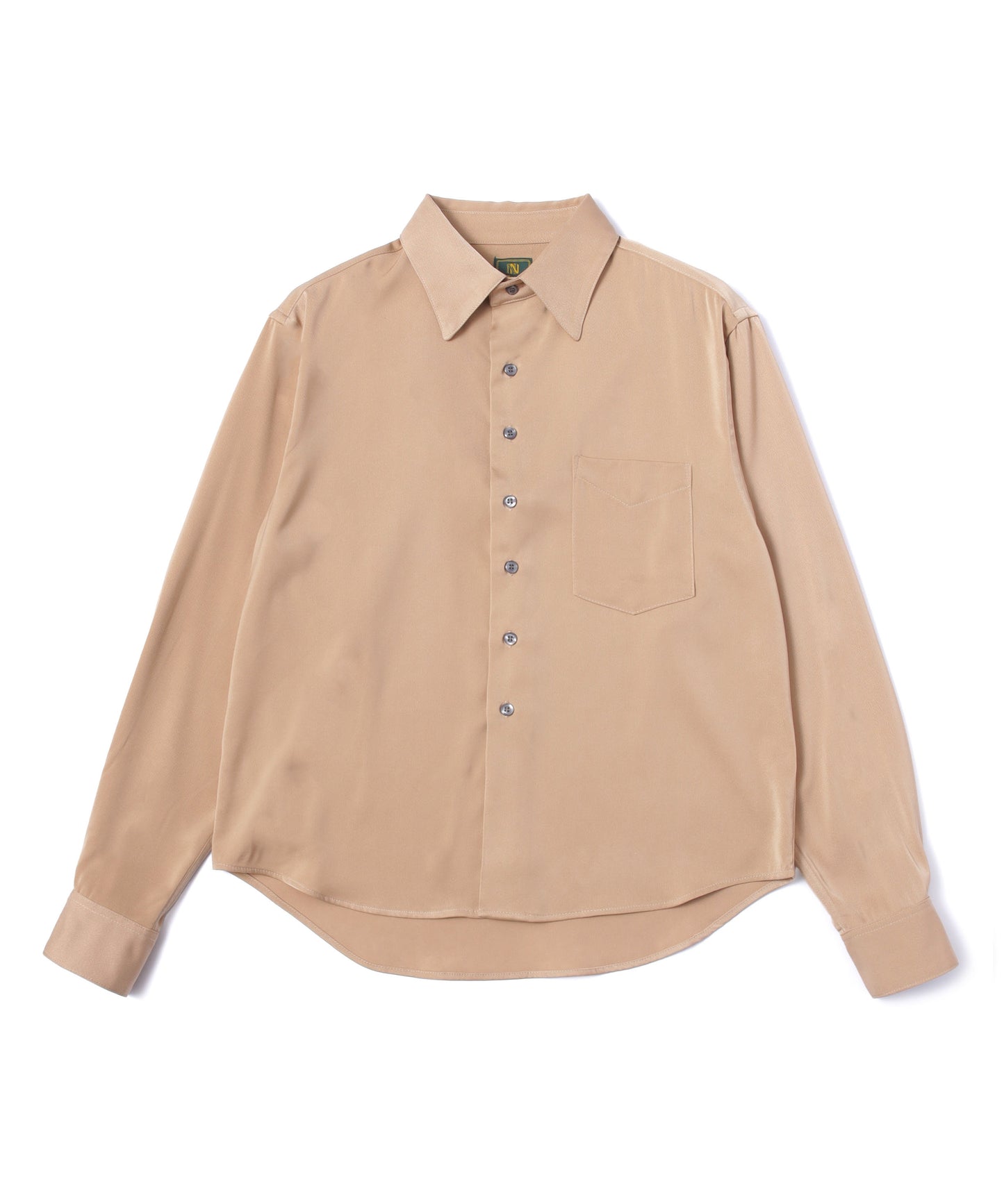 ドレープドレスシャツ[Beige]