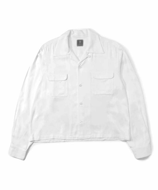 ショートリブレーヨンシャツ[White]