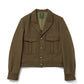 ショートリブミリタリーアイクジャケット[Khaki]