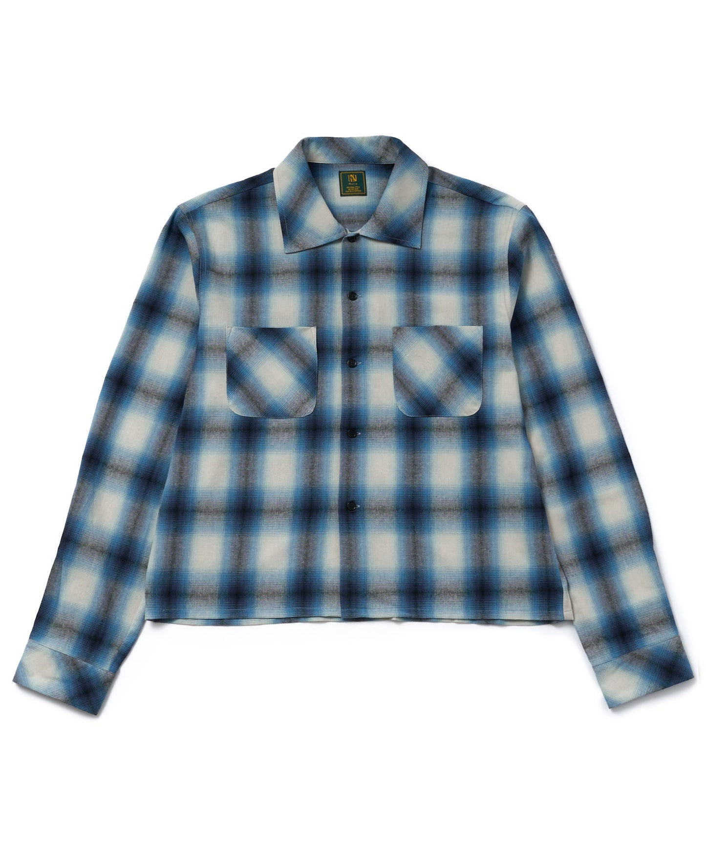 オンブレチェックシャツ[Blue]