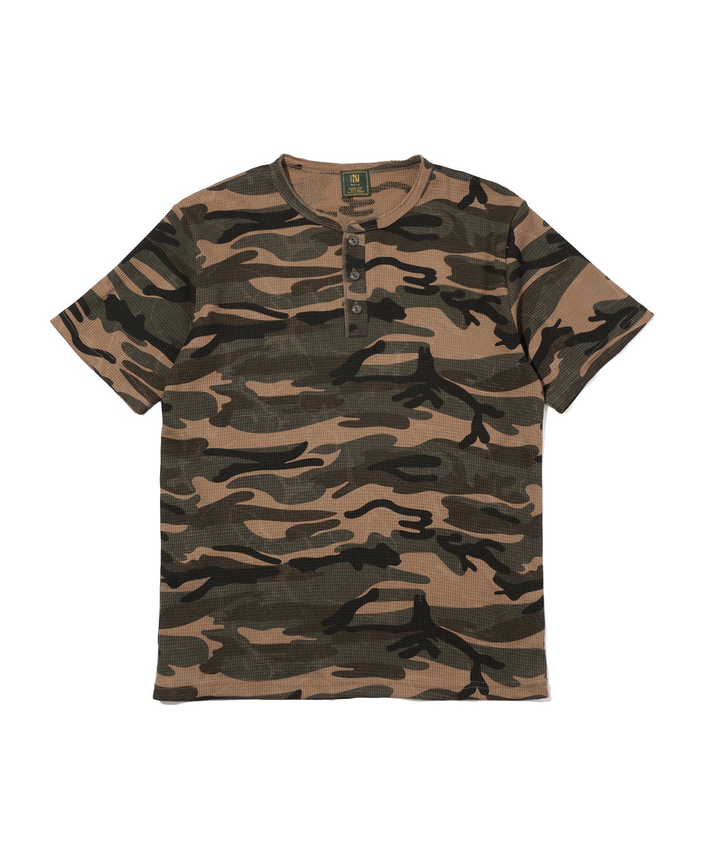 カモサーマルヘンリーTシャツ[Light Brown]