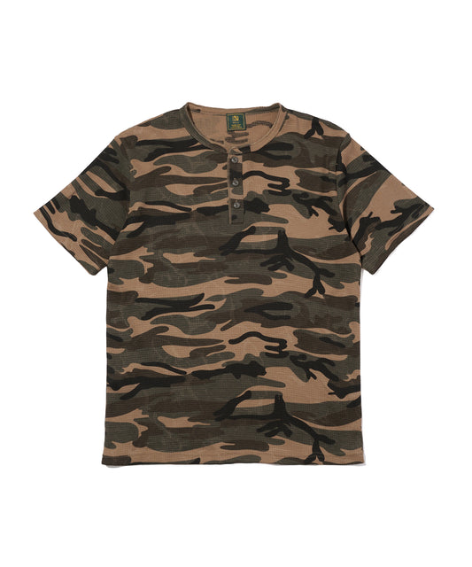 カモサーマルヘンリーTシャツ[Light Brown]
